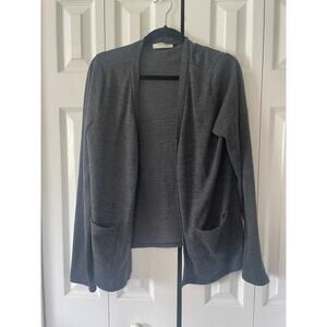 Shira P Cardigan Pockets Lightweight Dark Grey Women's L